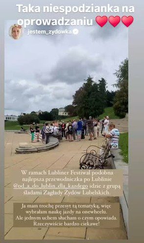 Rekomendacja dla Agaty Hrycaj od @jestem_zydowka – spacer śladami Żydów Lubelskich najlepszy przewodnik